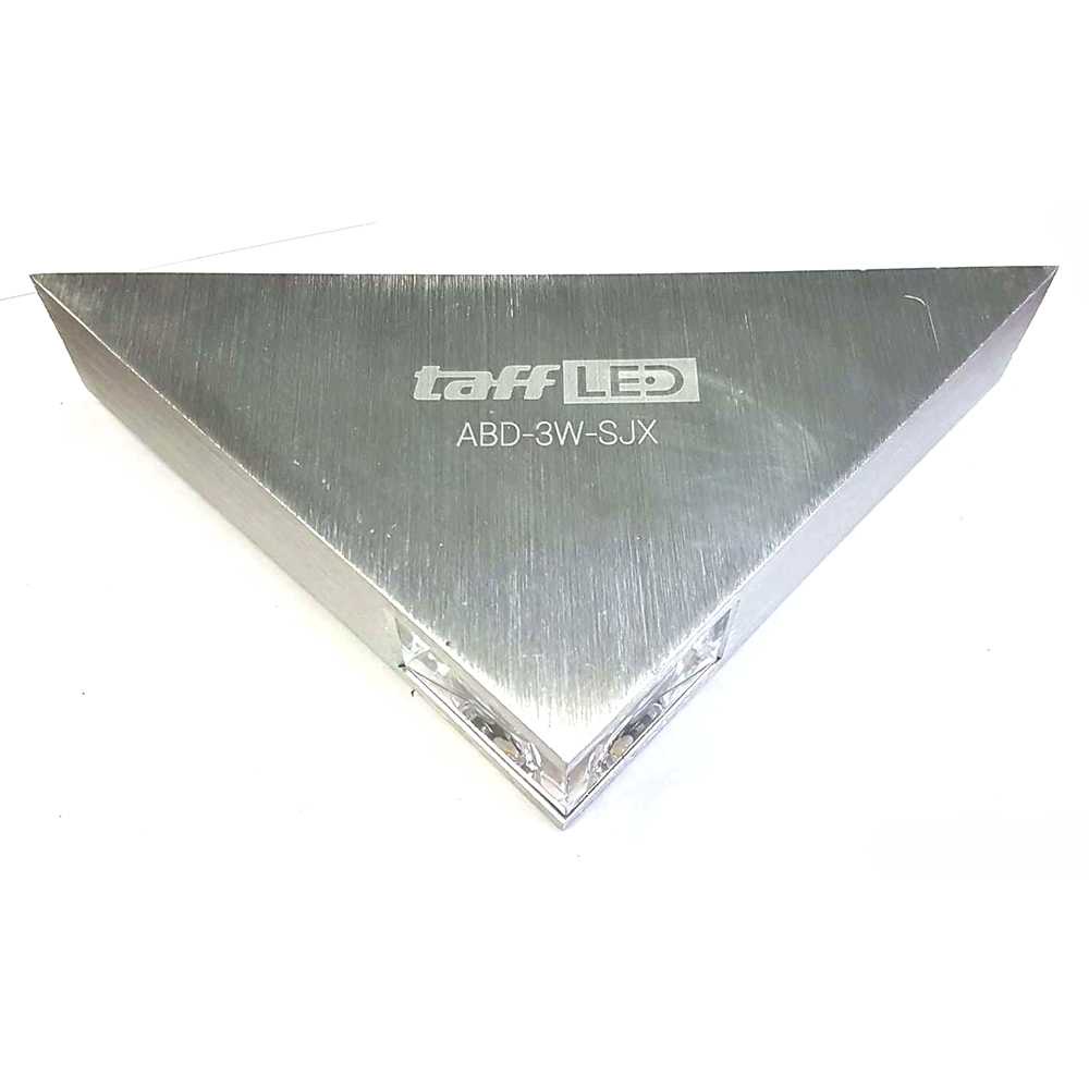 TaffLED Lampu Hias Dinding LED Modern Triangle Aluminium 3W ABD-3W-SJX