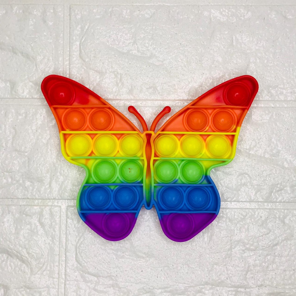 GLORI.ID R412 POP IT MURAH RAINBOW UNICORN fidget push Fidget Toy Push bubble kids POPIT-KUPU KUPU