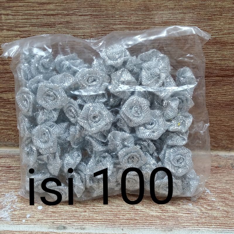 Isi 144 pcs bunga mawar rose 1/2 inch