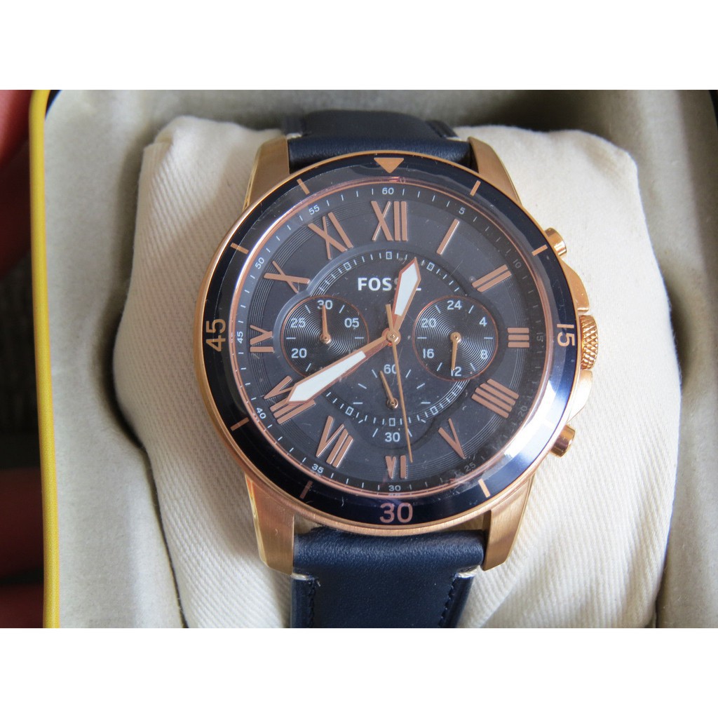 F0*SIL Grant Sport Chrono Blue Leather (FS 5237)