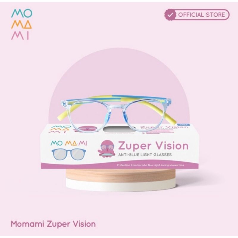 Momami Zuper Vision Anti Blue Light Glasses 2+ Years/Kacamata Anak