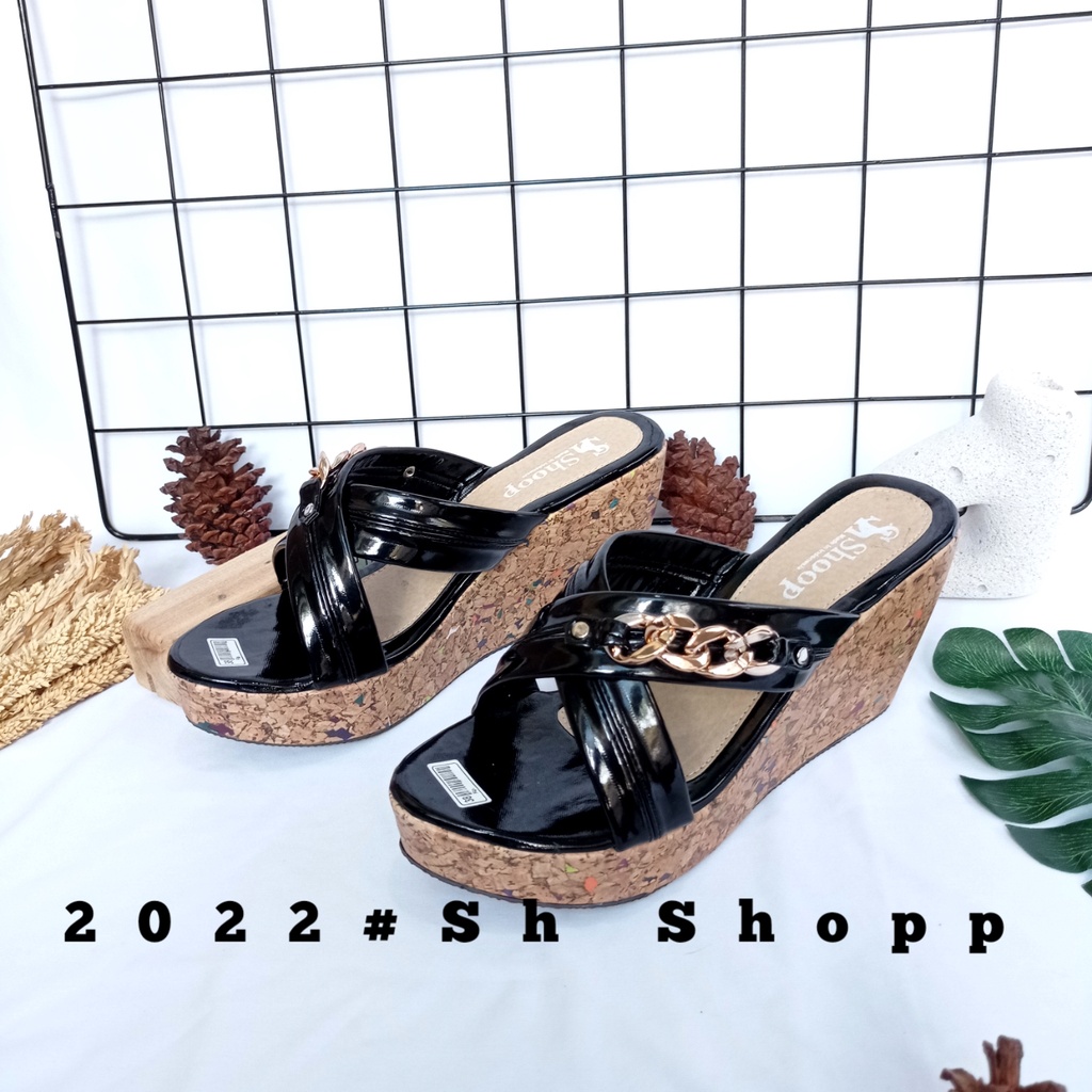 Sandal Wedges Wanita Silang Termurah / Sandal Wedges Wanita Terbaru / Sandal Wanita Original / Sandal Wanita Korea / Sandal Wanita 2022