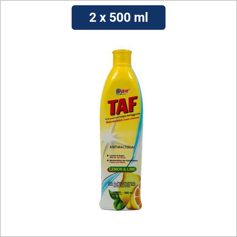 Yuri Taf Krim Pembersih Stainless Lemon Fresh Botol 2 x 500 mL