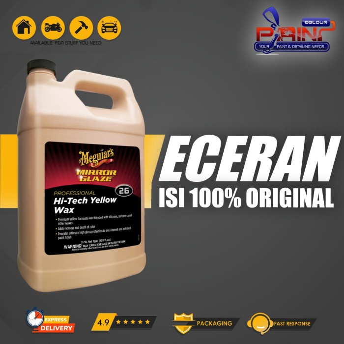 Meguiars M26 Professional Hi Tech Yellow Wax ECER, Hitech Carnauba