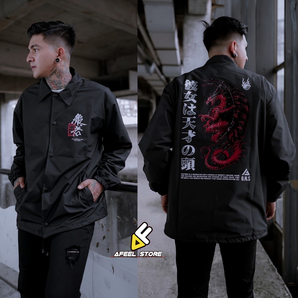 JAKET COACH PRIA NEW LINE YELLOW SALVIO HEXIA - JACKET WINBREAKER PARASUT COWOK-AF07