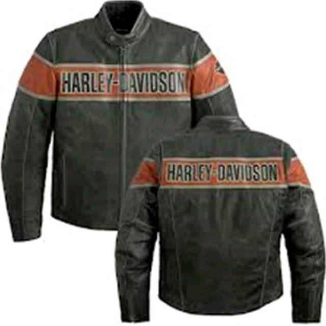 Jaket Kulit Harley Davidson Kulit Sapi Cow Leather Jacket