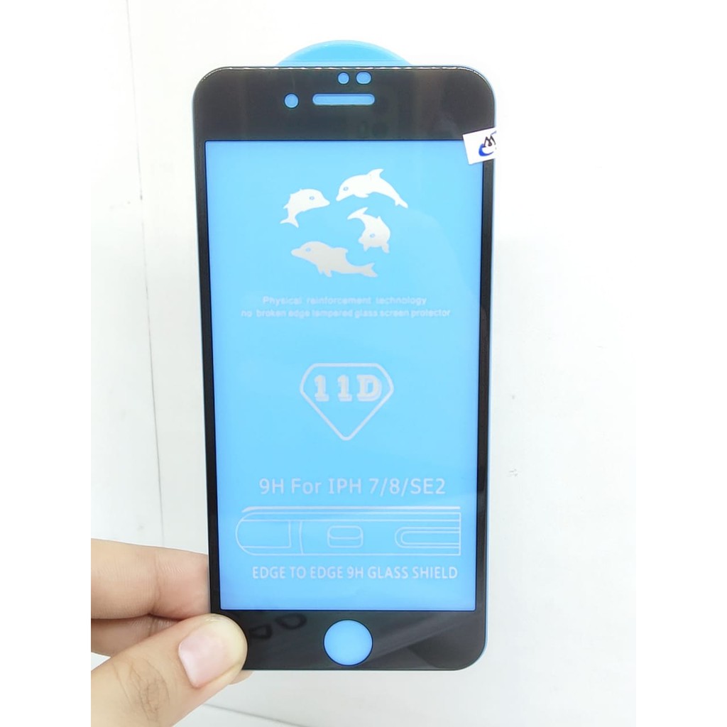 REAL 11D 9H iPhone 6 7 8 SE 2020 Tempered Glass Blue Board Real Curved Full Coverage