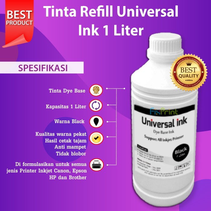 1 SET Tinta Canon 1 Liter Refill GI790 Printer G1000 G2000 G2010 790