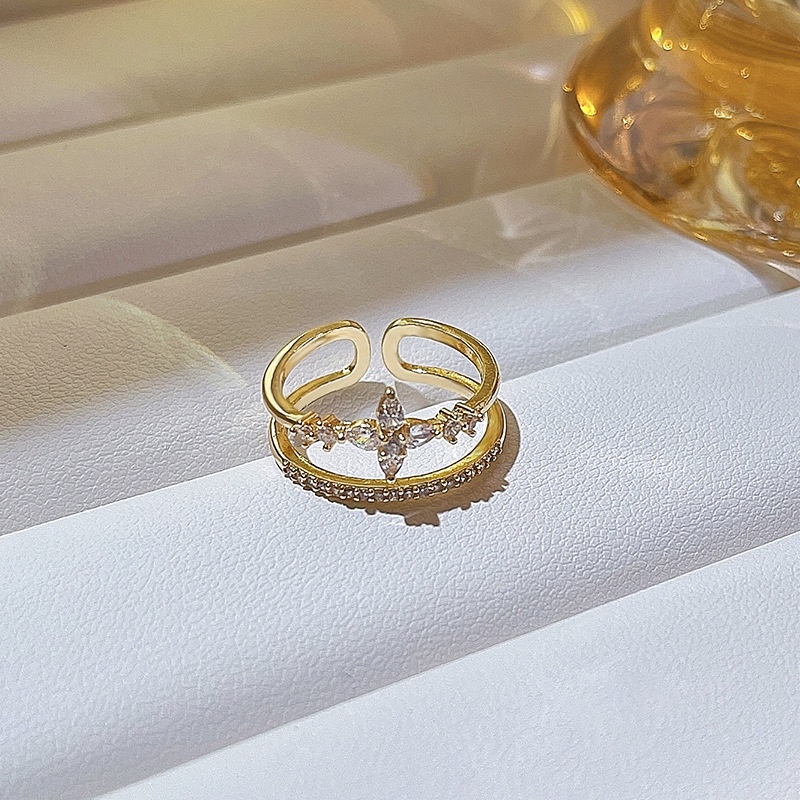 Cincin Tembaga Bisa diatur Sizenya , Fashion wanita Cincin Unik Lucu Keren /BS