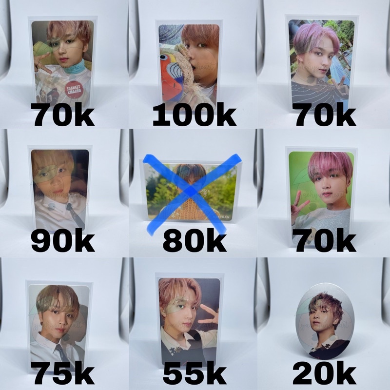 Photocard Haechan - pc hc , nct127 sticker sticky seoul city ar pc selca jewel, natrep nature republ