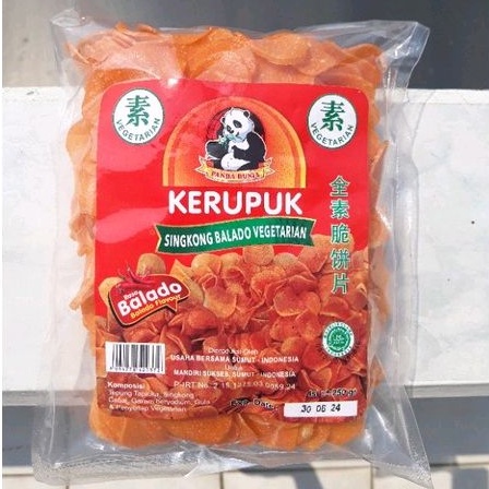 

Krupuk - Kerupuk Singkong Balado Panda Dunia Vegan & Vegetarian