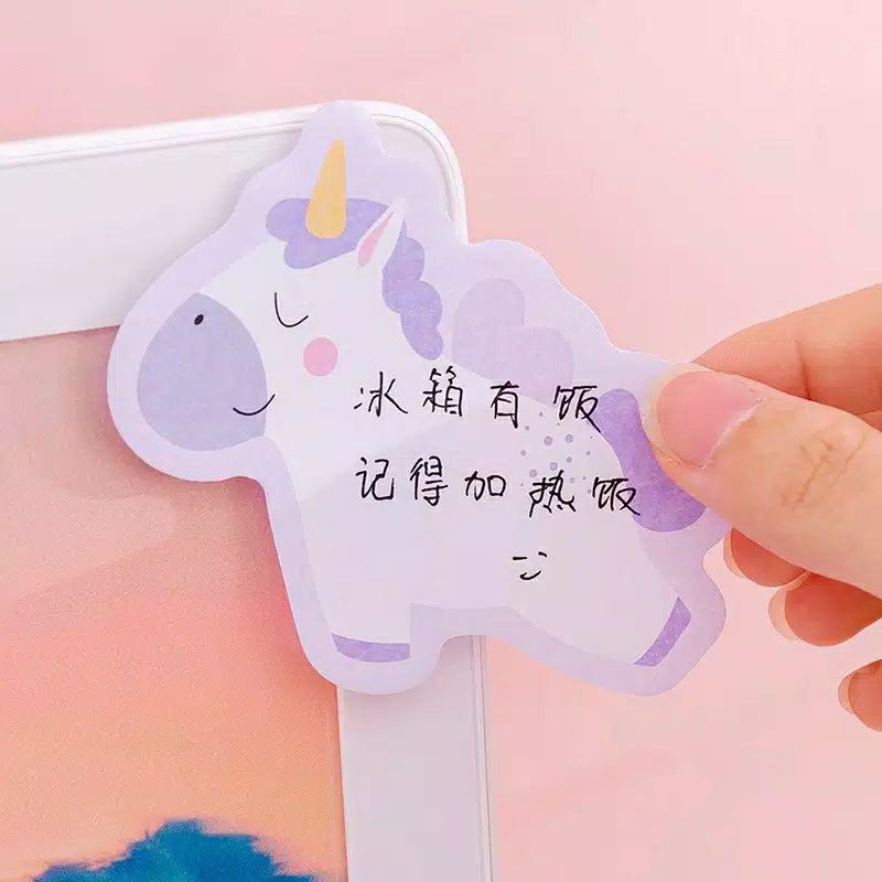 (min order 2)STICKY NOTE UNICORN / KERTAS MEMO MINI UNICORN / MEMO LUCU / MEMO PAD MINI