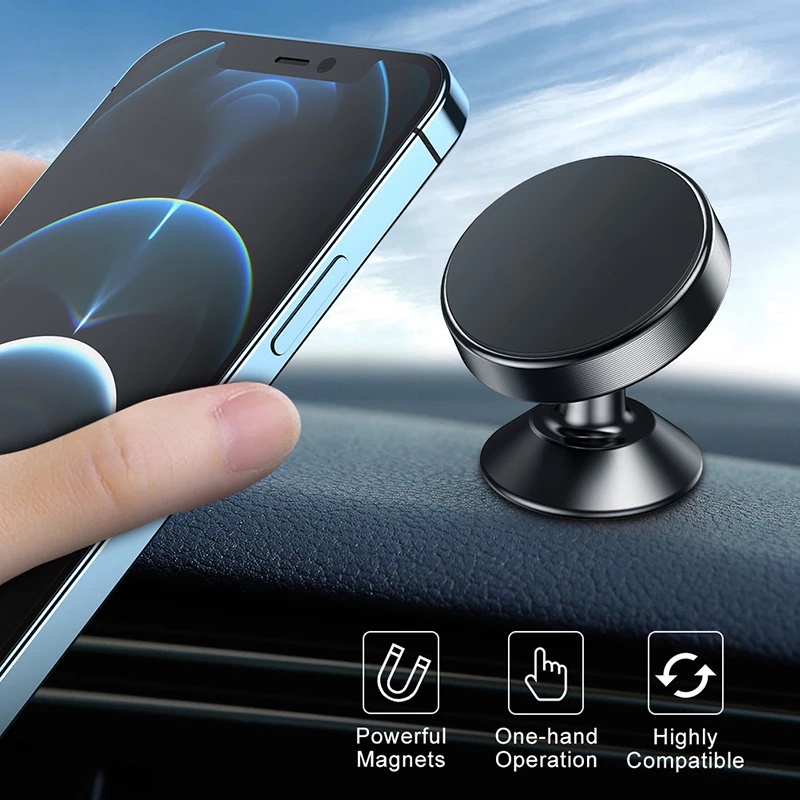 360 ° Rotatable Car Magnetic Dashboard Self-adhesived Mobile Phone Holder / In Car Phone Bracket For All Phones