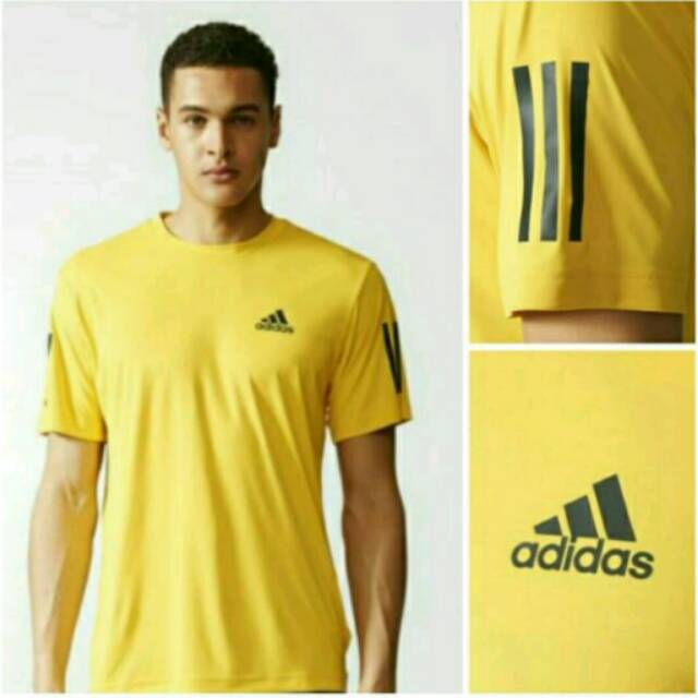 Tshirt TShirt Kaos Baju Pakaian Pria Wanita Terbaru Adidas Kuning
