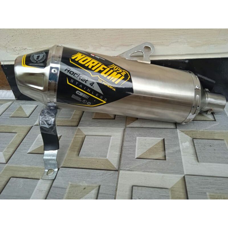 KNALPOT NORIFUMI ROKET4 STAINLIS. SLENSER KNALPOT NORIFUMI
