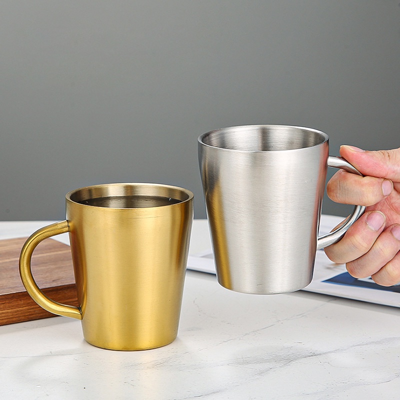 Mi.more Mug Stainless Steel 304 300ml Gold/Rosegold Double Layer