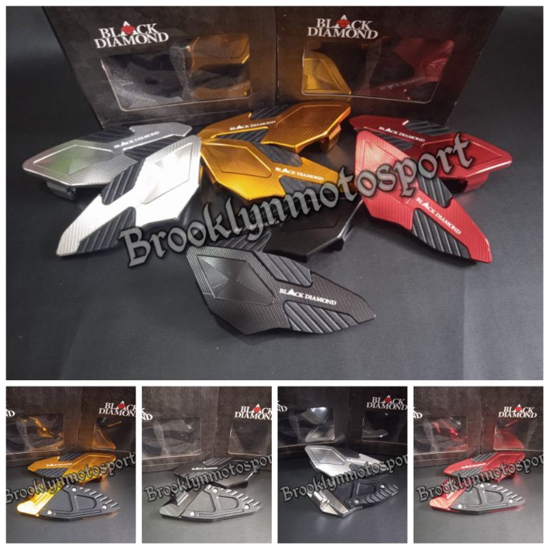 pijakan kaki belakang PCX150, pcx160 black diamond cnc