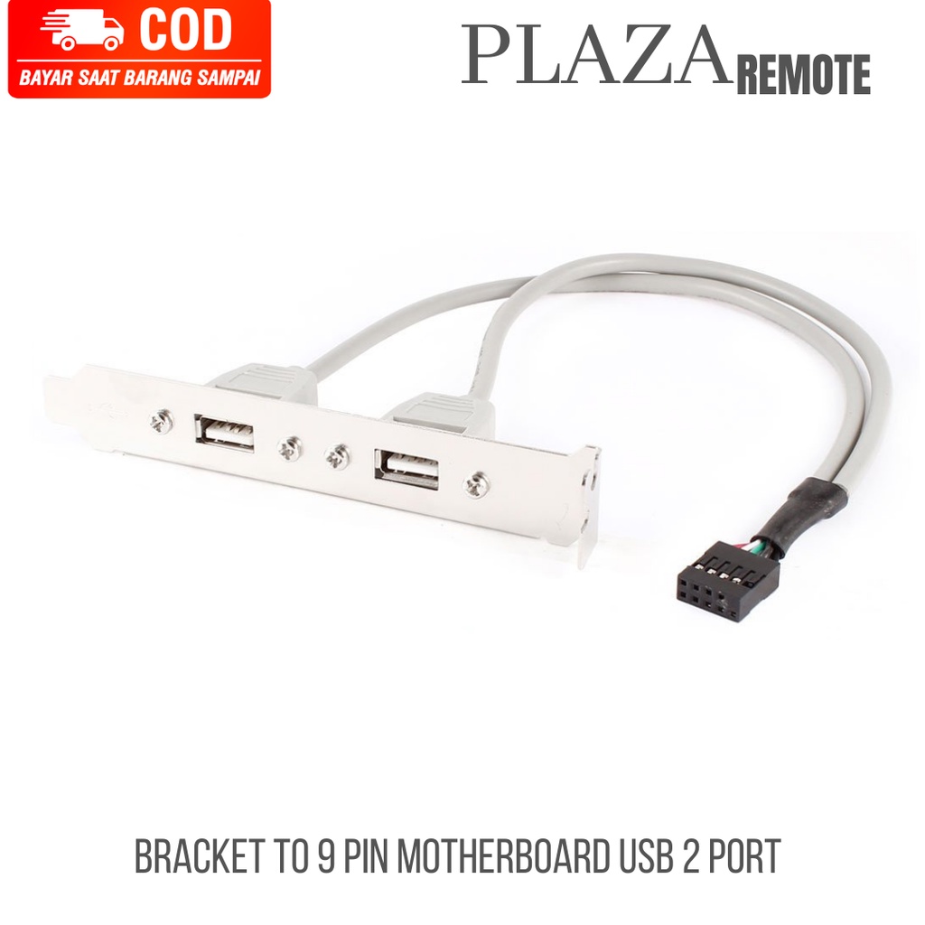 USB 2.0 Real Panel Expansion Bracket 9 pin motherboard 2 port 2.0