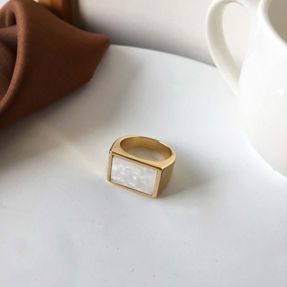 Needway   Cincin Jari Geometris Wanita Eropa Dan Amerika Retro Sederhana Perhiasan Fashion