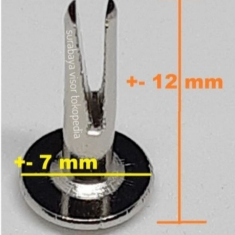 Paku belah paku ripet kancing helm