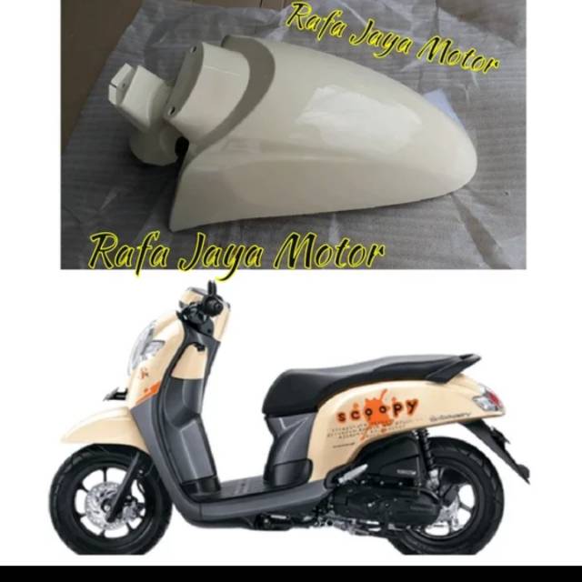 Spakbor depan Honda Scoopy FI 2017 sampai 2018 warna cream warna cream