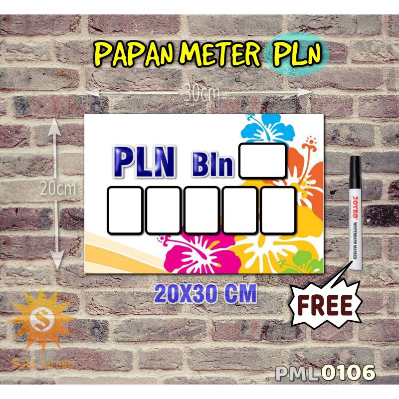 

Safa Papan Meter Listrik PLN PAM motif Unik - Floral 06