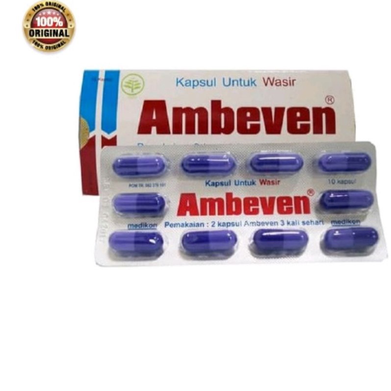 Ambeven 1 Strip / Obat Wasir / Ambeien