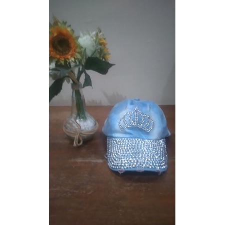 PL Topi denim motif scrab wash sobek2