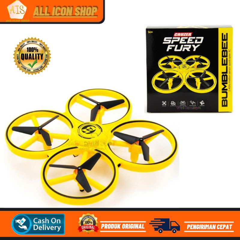 RC Drone Cruzer Speed Fury Bumblebee Motion Sensor Quadcopter RC