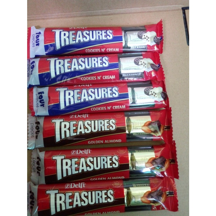 

COKELAT- COKLAT DELFI TREASURES 48 PCS - COKELAT - COOKIES CREAM -COKELAT.