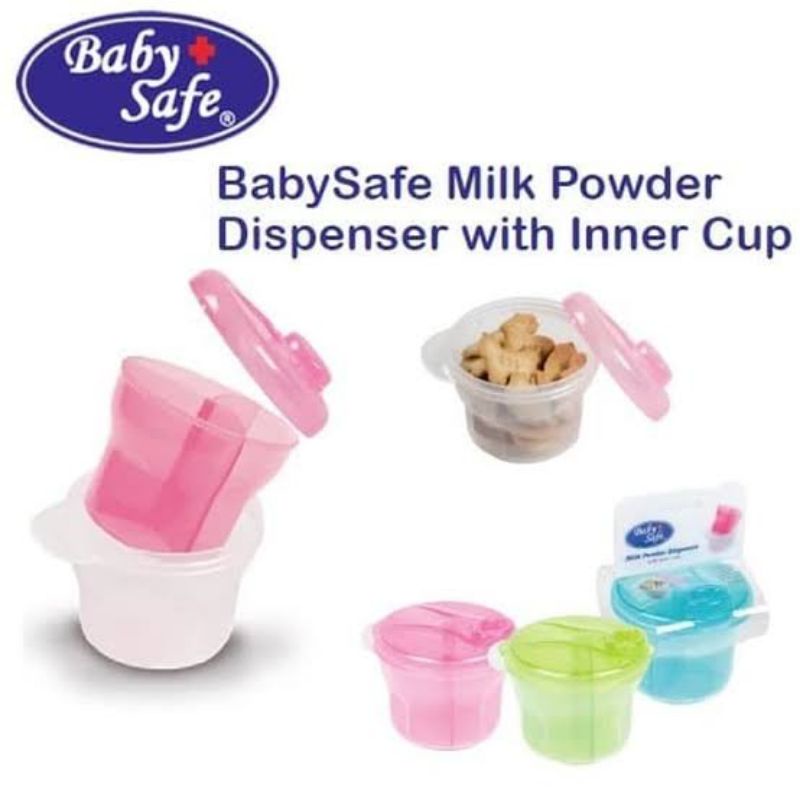 Baby Safe Milk Powder Container JP031 JP032 JP035  - BabySafe Wadah Tempat Susu Formula Bayi - Kotak Susu Bubuk Bayi wadah Snack Anak Bayi