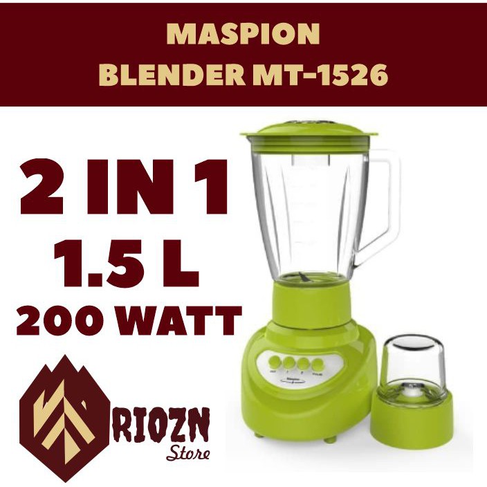 BLENDER MASPION MT-1526GL KACA MASPION BLENDER MT1526GL