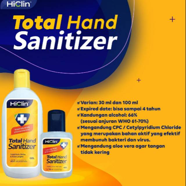Hiclin hand sanitizer 30 Ml