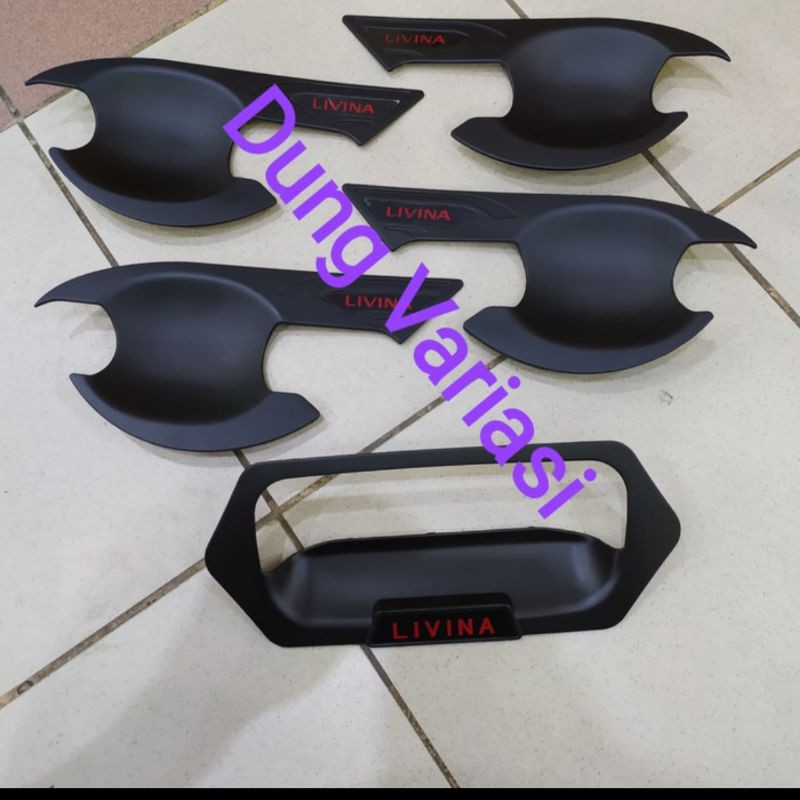 outer mangkok mobil Nissan all new Livina 5pc hitam chrome