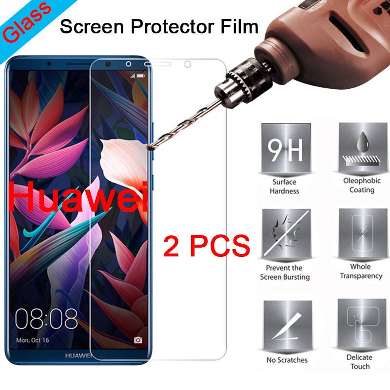 3PCS Protective Glass for Huawei P20 P10 P9 Lite Screen Protector for Huawei P30 P40 Pro Lite Glass Phone Cover