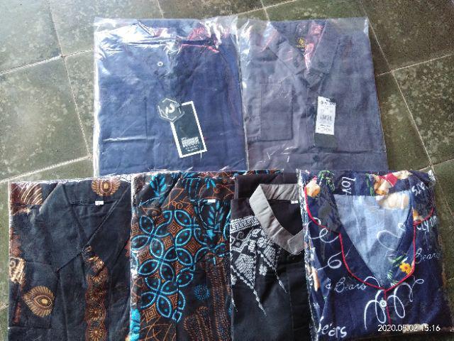 Kemeja Batik Jokowi Lengan Panjang M L Xl Wayang Rifina Original