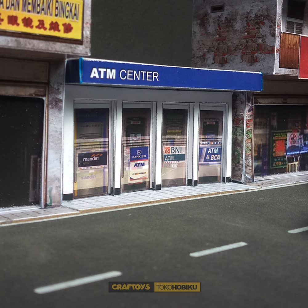 DIORAMA DIECAST - MINIATUR ATM CENTER