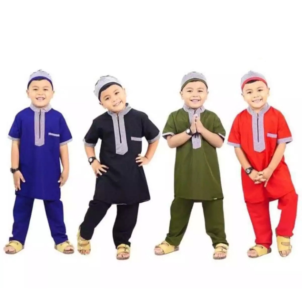 BAJU MUSLIM ANAK KOKO ANAK USIA 1-10 THN