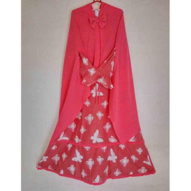 Gamis Remaja Katun Jilbab Cardigan