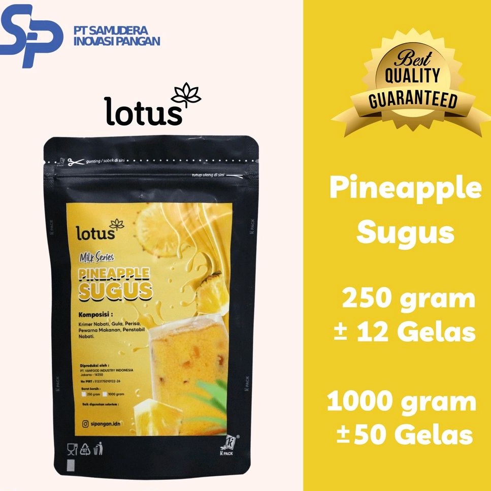 

Lotus Pineapple Sugus Powder - Bubuk Minuman Rasa Nanas Sugus