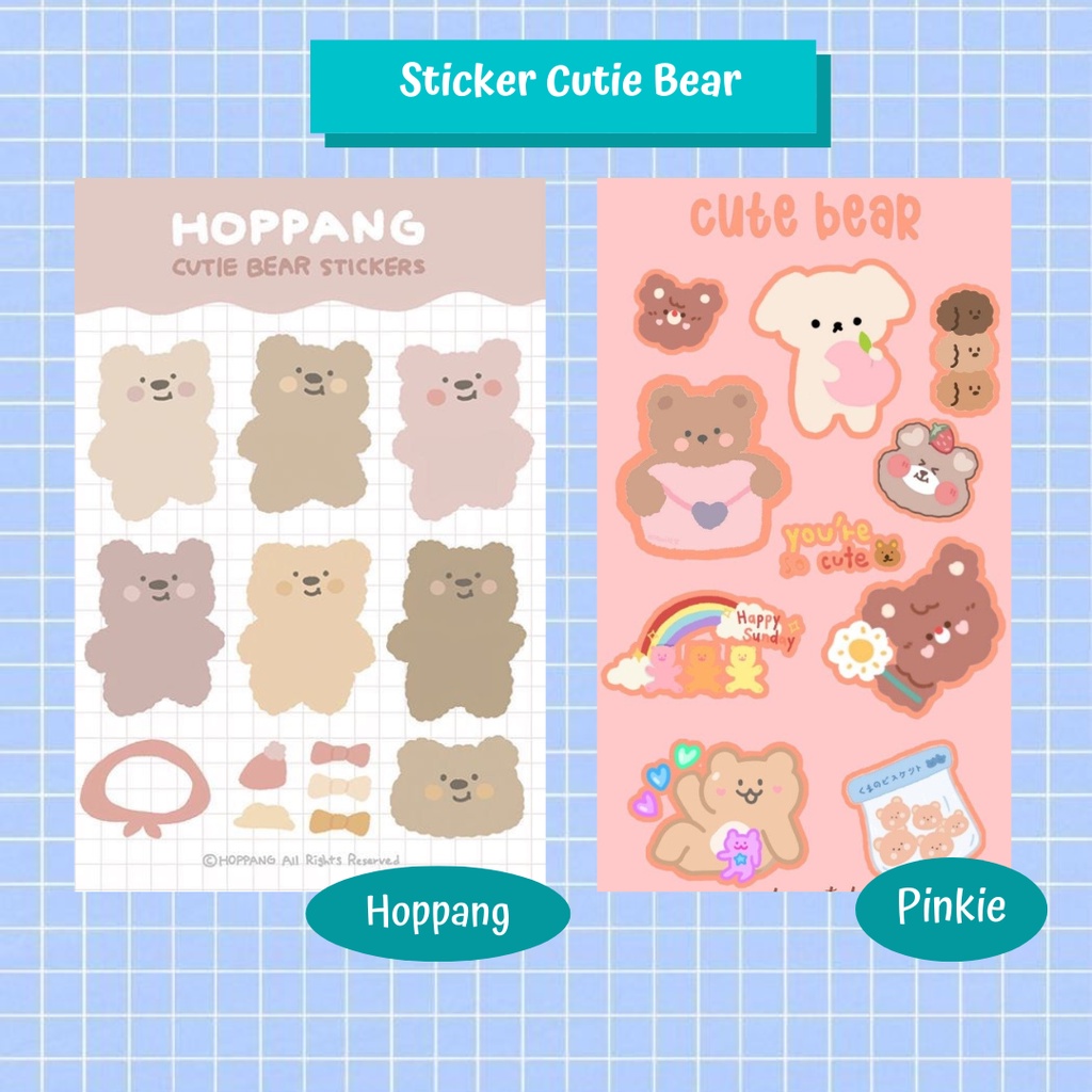 

Stiker Korea Lucu /Stiker Cute Beruang Coklat/ Sticker Cute Brown Bear/ Sticker/ Scrapbook/Stiker HP/ Stiker Laptop/ Stiker Buku