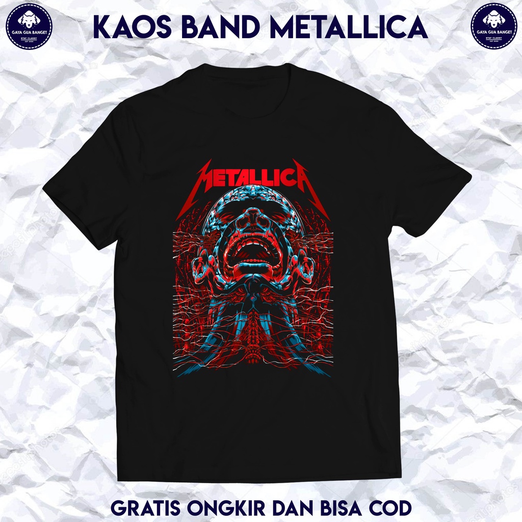 Kaos Band Metallica. Kaos Musik Band Metal Metallica.