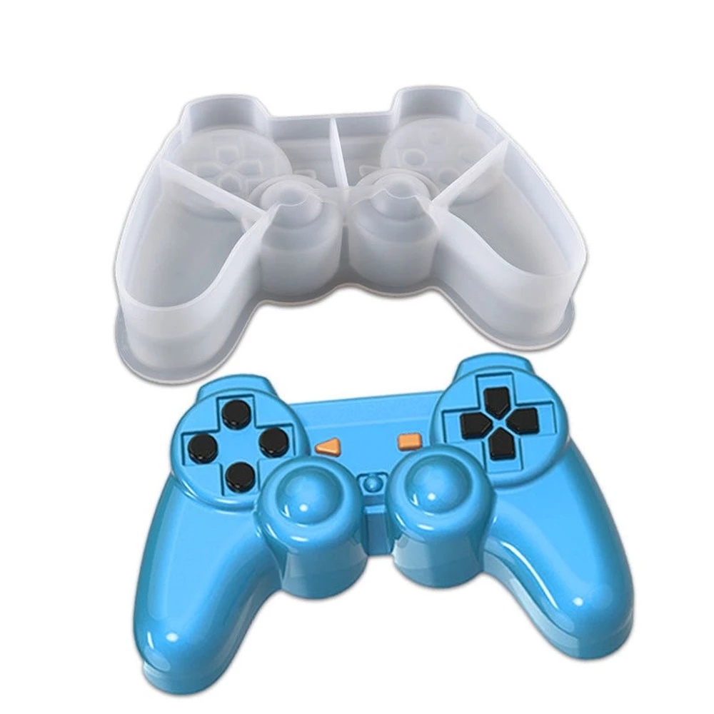 Cetakan Kue / Coklat / Permen Bentuk Gamepad / Controller Game Bahan Silikon Untuk Dekorasi DIY