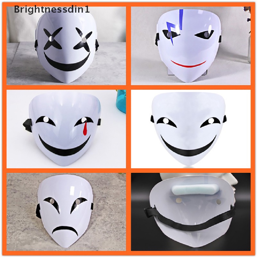 1 In 1 Helm Masker Desain Anime Black Bullet Hiruko Warna Putih Untuk Kostum Cosplay Halloween