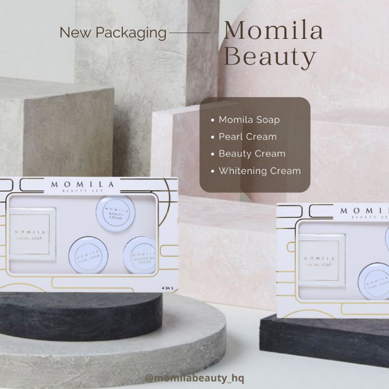 Momila beauty set skincare original 100% malaysia READY