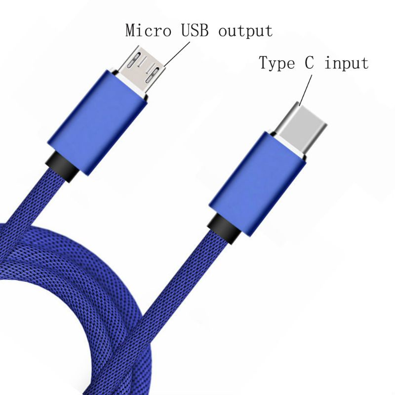 Cre Kabel Data / Charger OTG USB 3.1 Tipe C Male Ke Micro USB Male Untuk Handphone / Tablet / Laptop