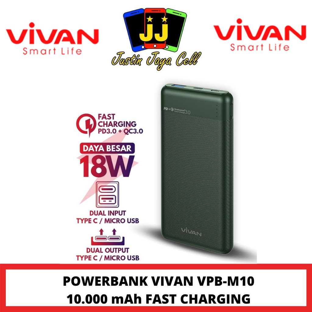 Powerbank 10000 mAh Vivan VPB M10 18W