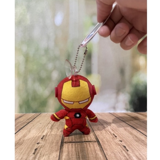 ironman boneka gantungan tas/superhero boneka/ironman keychain plush/ironman plush keychain/ironman 