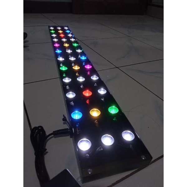 Jual Custom Lampu Led HPL aquascape / Led HPL air laut 30cm100cm 18