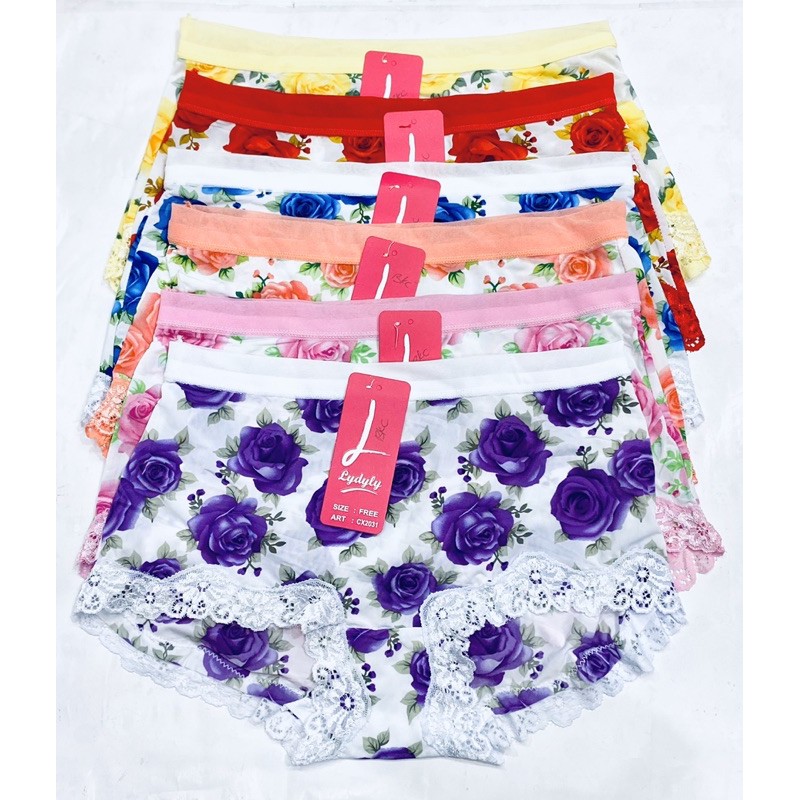 CD | Celana Dalam Wanita LYDYLY CX2031 Renda & Motif Bunga